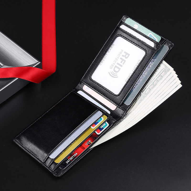 Slim Dollar Wallet-16+Genuine Leather