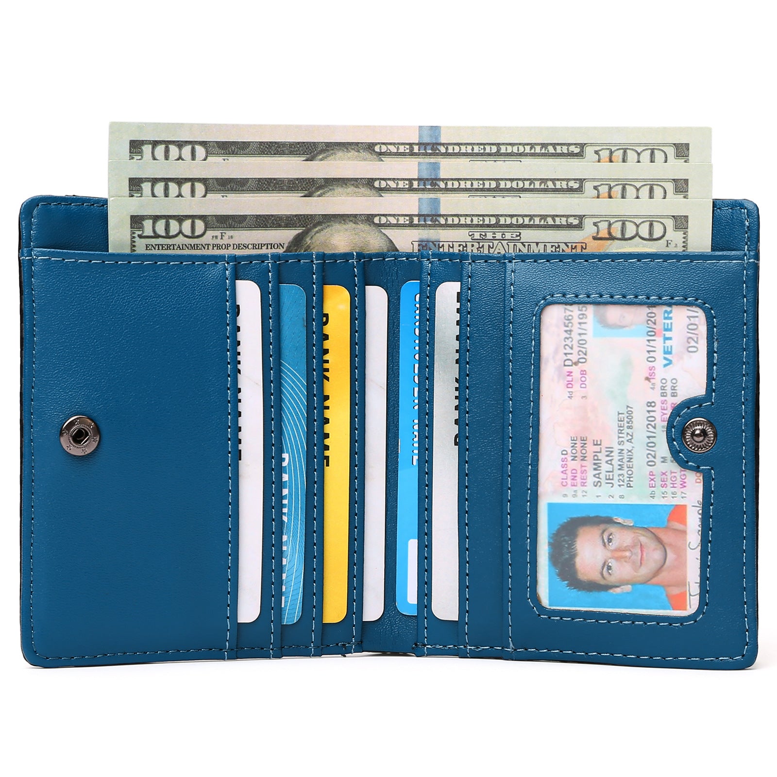 High-quality carbon fiber men's wallet, anti-theft wallet, PU leather coin purse