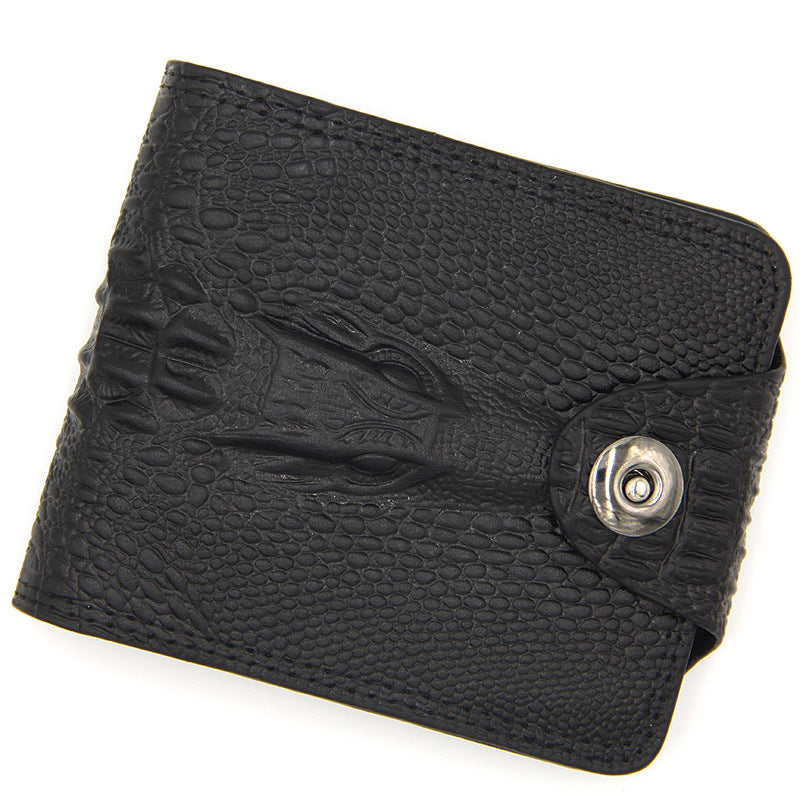 Men's Short Wallet, Stylish and Trendy Short Wallet with Card Slots and Clasp, Card Holder