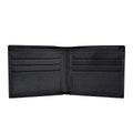Men's wallet made of top-grain cowhide and Nappa leather, multi-card slot credit card holder, short wallet with zippered coin pocket.