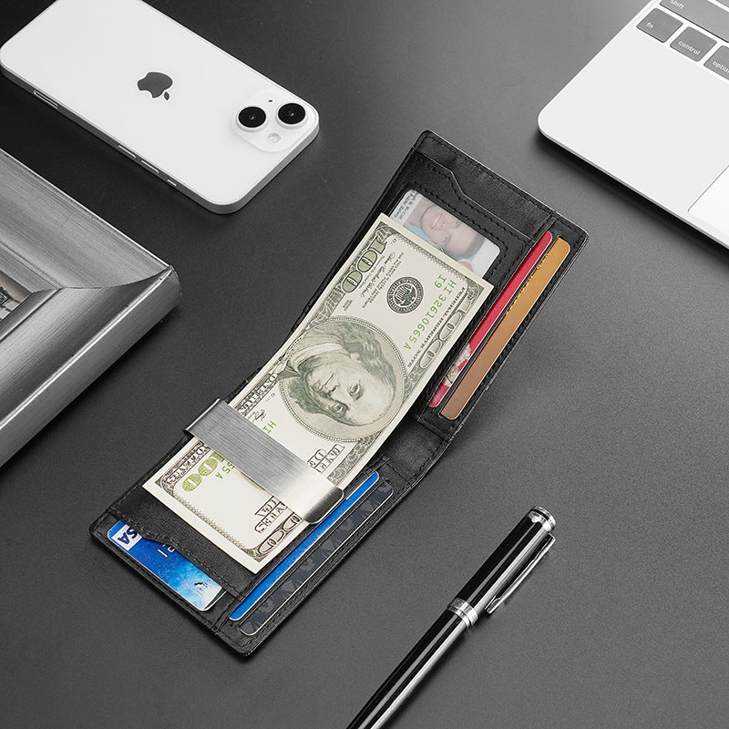 Slim Dollar Wallet-17+Genuine Leather