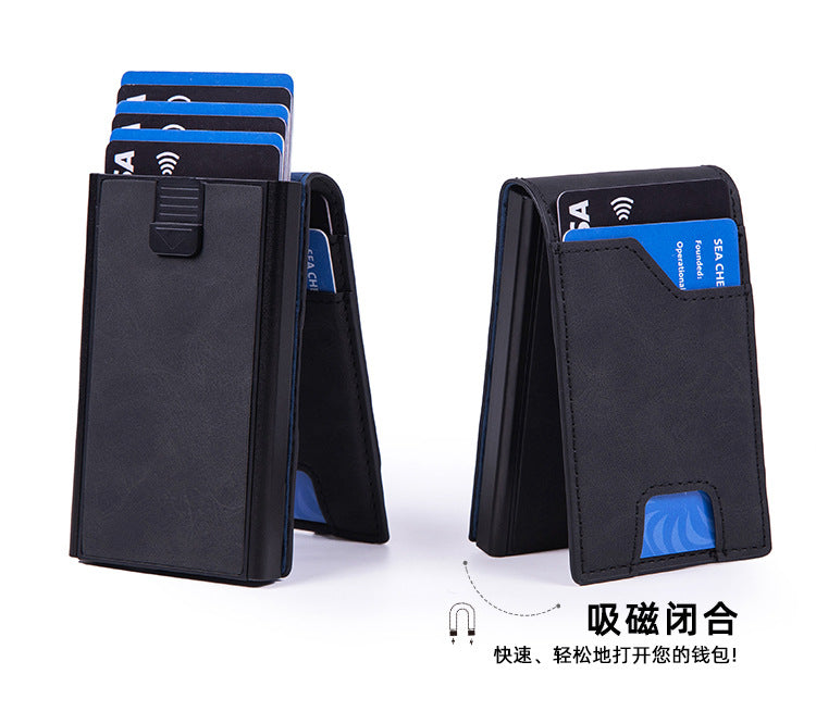 RFID Multifunctional Wallet, Metal Card Holder, Credit Card Cover, Card Case