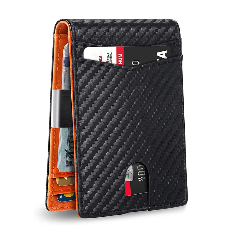 Minimalist, multifunctional, high-capacity, RFID-resistant, demagnetizing, ultra-thin, portable US dollar wallet/card holder/microfiber men's wallet/card holder