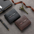Men's Short PU Wallet, Simple and Stylish for Young Men, Multi-Card Slot Wallet
