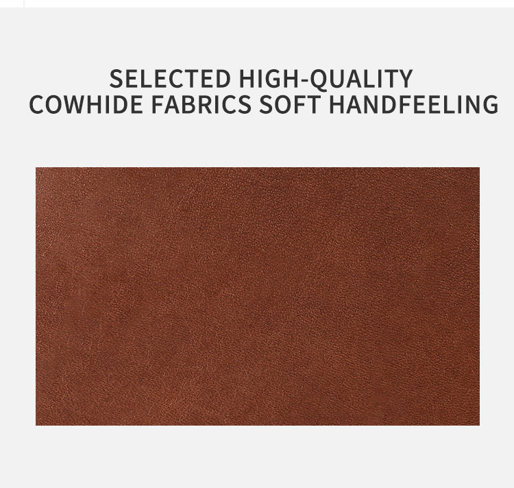Crazy Horse Leather Short Men's Wallet, Genuine Leather with Multiple Card Slots, Beautiful Money Wallet
