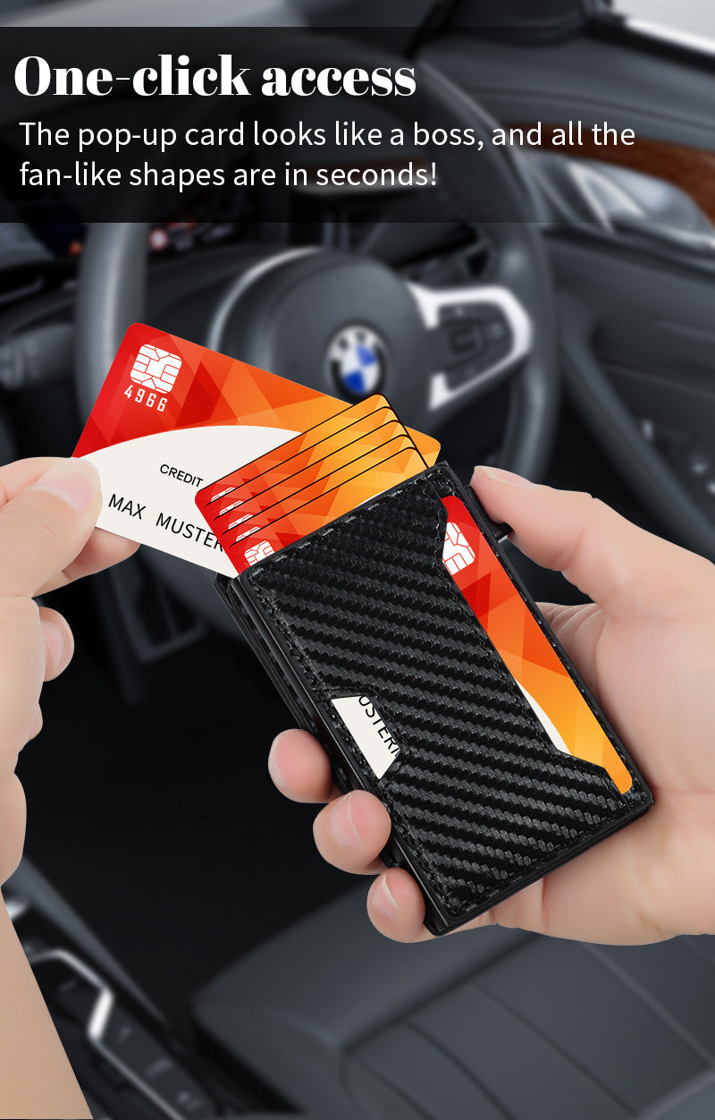 RFID card wallet, multi-functional multi-card slot wallet for men