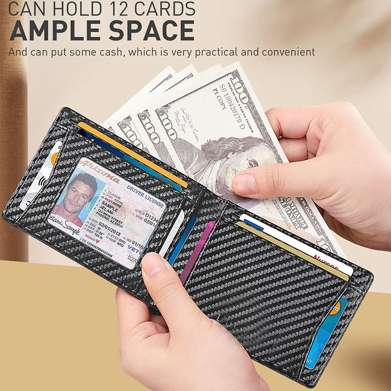 RFID ultra-thin wallet, multi-functional multi-card slot AirTag wallet, men's wallet