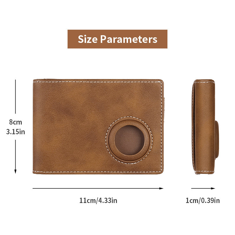 Men's Carbon Fiber Ultra-Thin AirTag Wallet with Apple Locator, Available in Multiple Colors