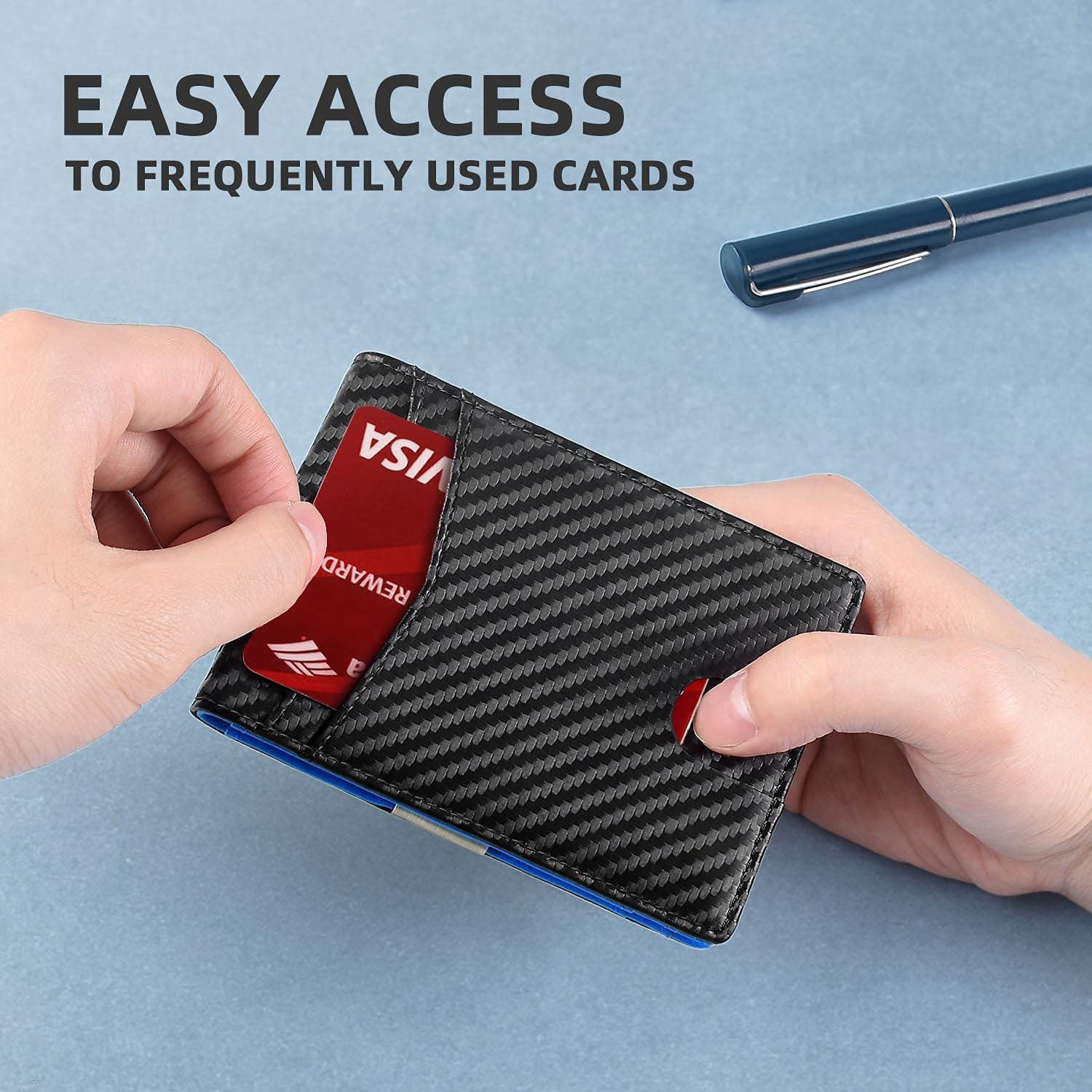 Minimalist, multifunctional, high-capacity, RFID-resistant, demagnetizing, ultra-thin, portable US dollar wallet/card holder/microfiber men's wallet/card holder