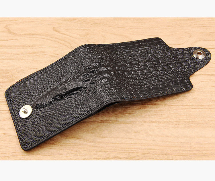 Men's Short Wallet, Stylish and Trendy Short Wallet with Card Slots and Clasp, Card Holder
