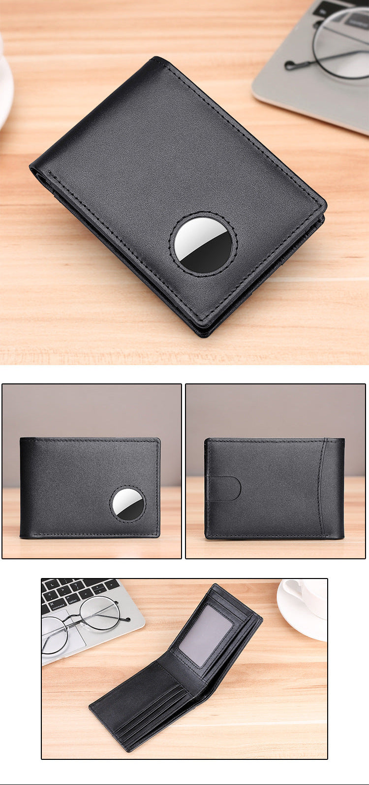 Slim Dollar Wallet-15+Genuine Leather