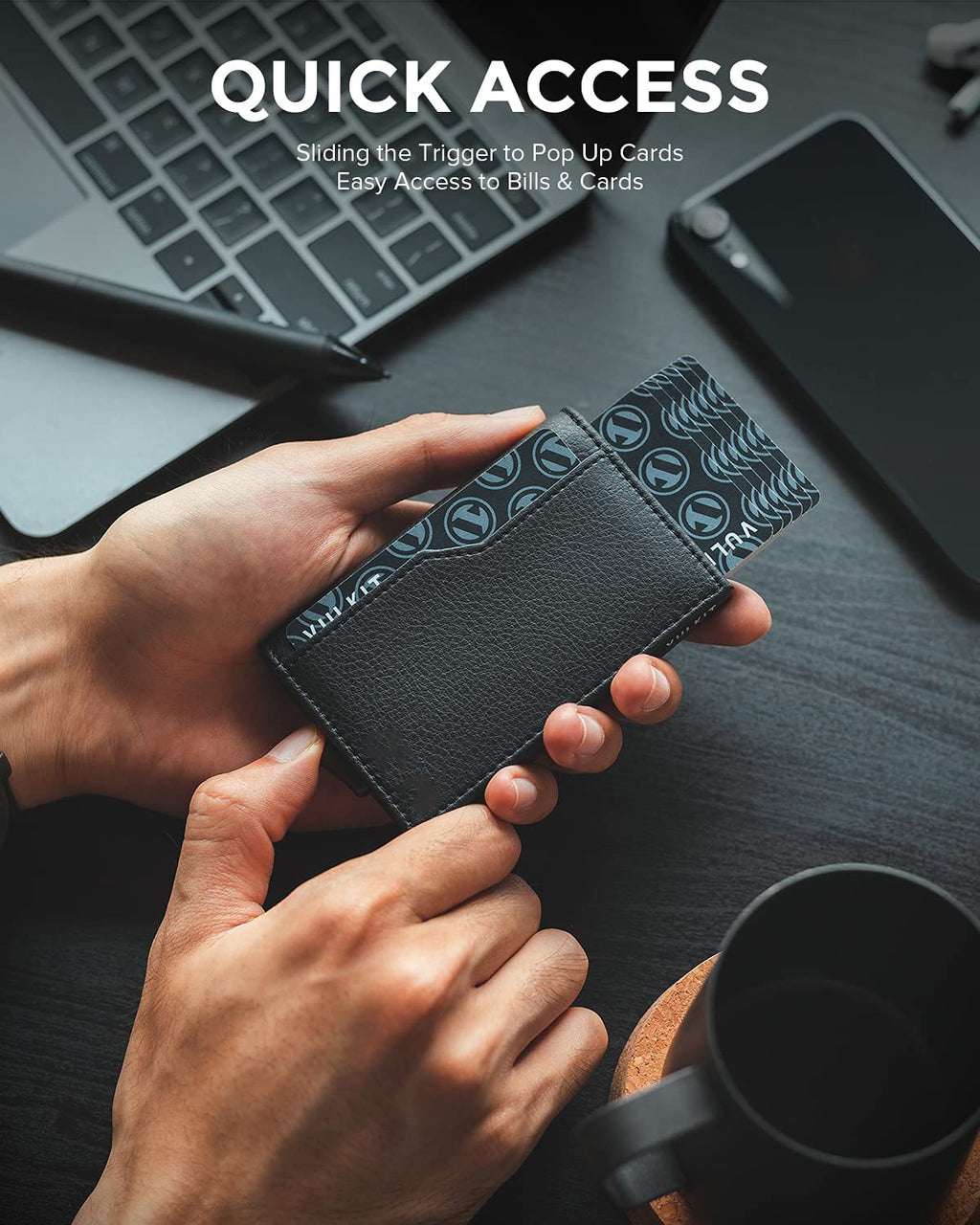Men's Metal Card Holder, RFID Anti-theft Card Holder, European and American Style Aluminum Alloy