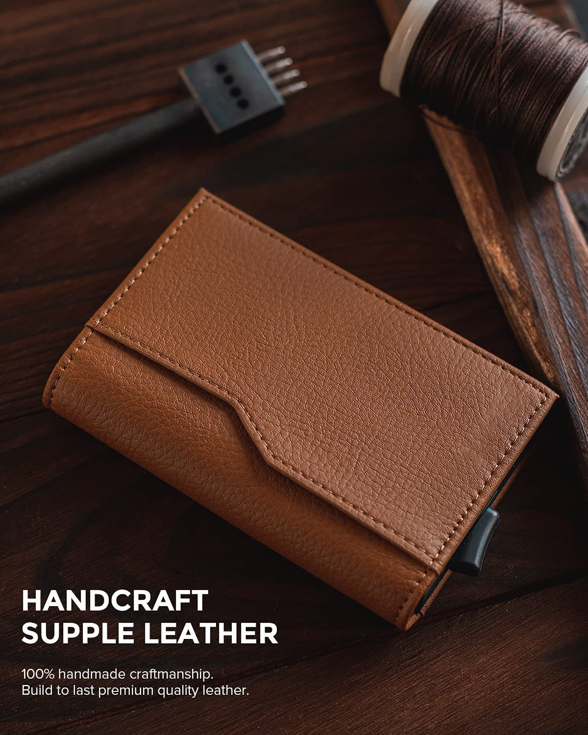 Men's Metal Card Holder, RFID Anti-theft Card Holder, European and American Style Aluminum Alloy