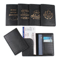 Passport Wallet-09 PU-Custom Gold Foil Logo