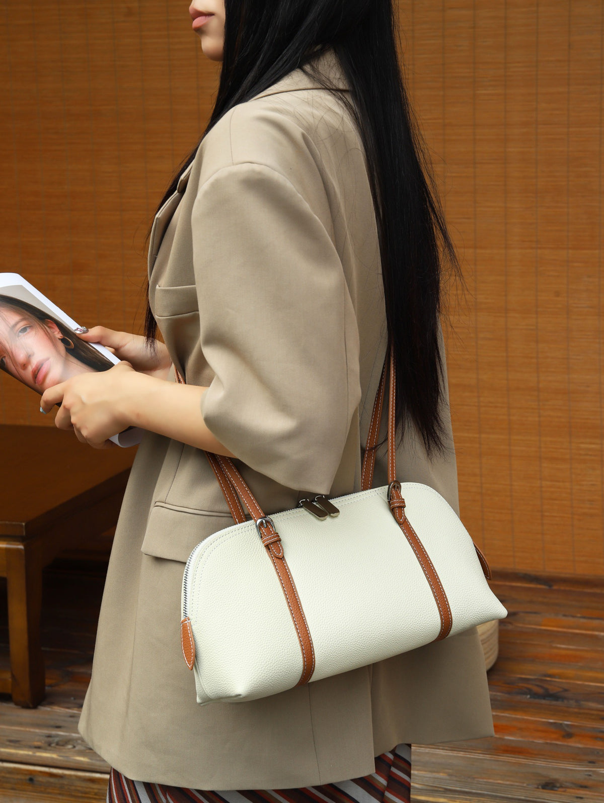 Women's Genuine Leather Bag-14