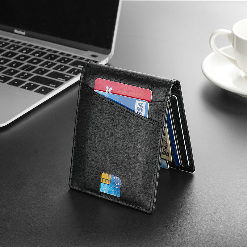 Slim Dollar Wallet-17+Genuine Leather