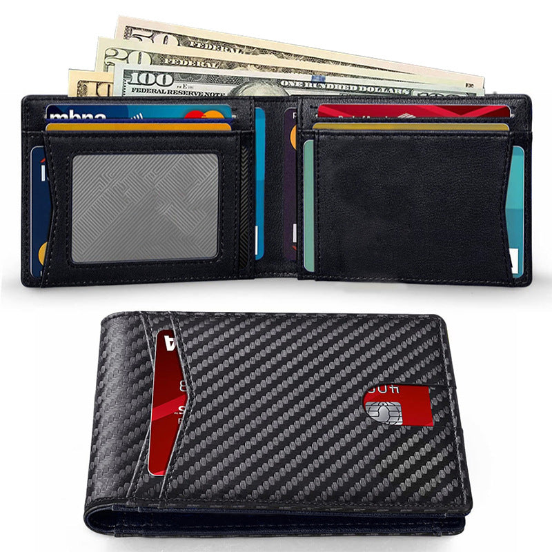 RFID ultra-thin wallet, multi-functional multi-card slot AirTag wallet, men's wallet