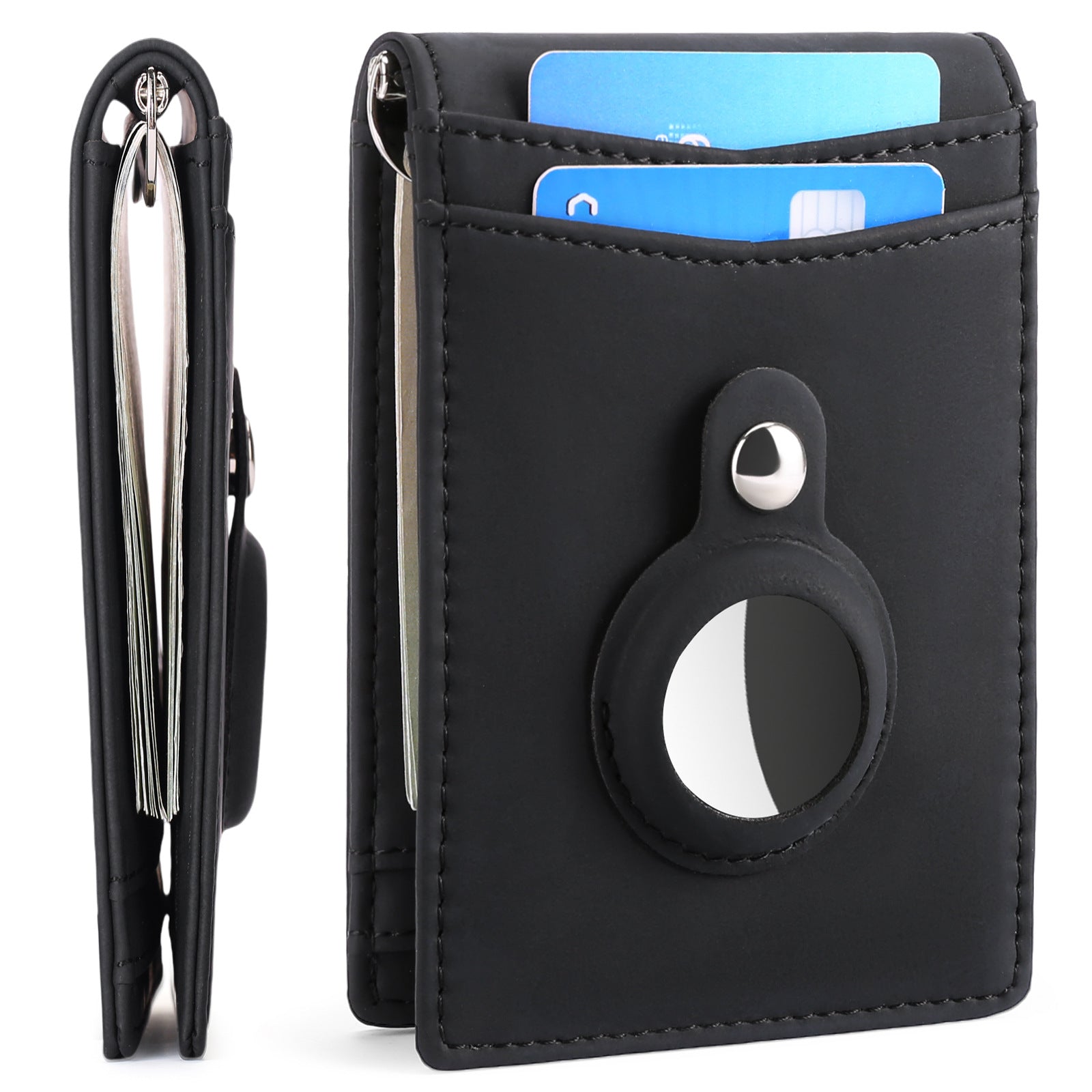 Slim Dollar Wallet-12+Genuine Leather