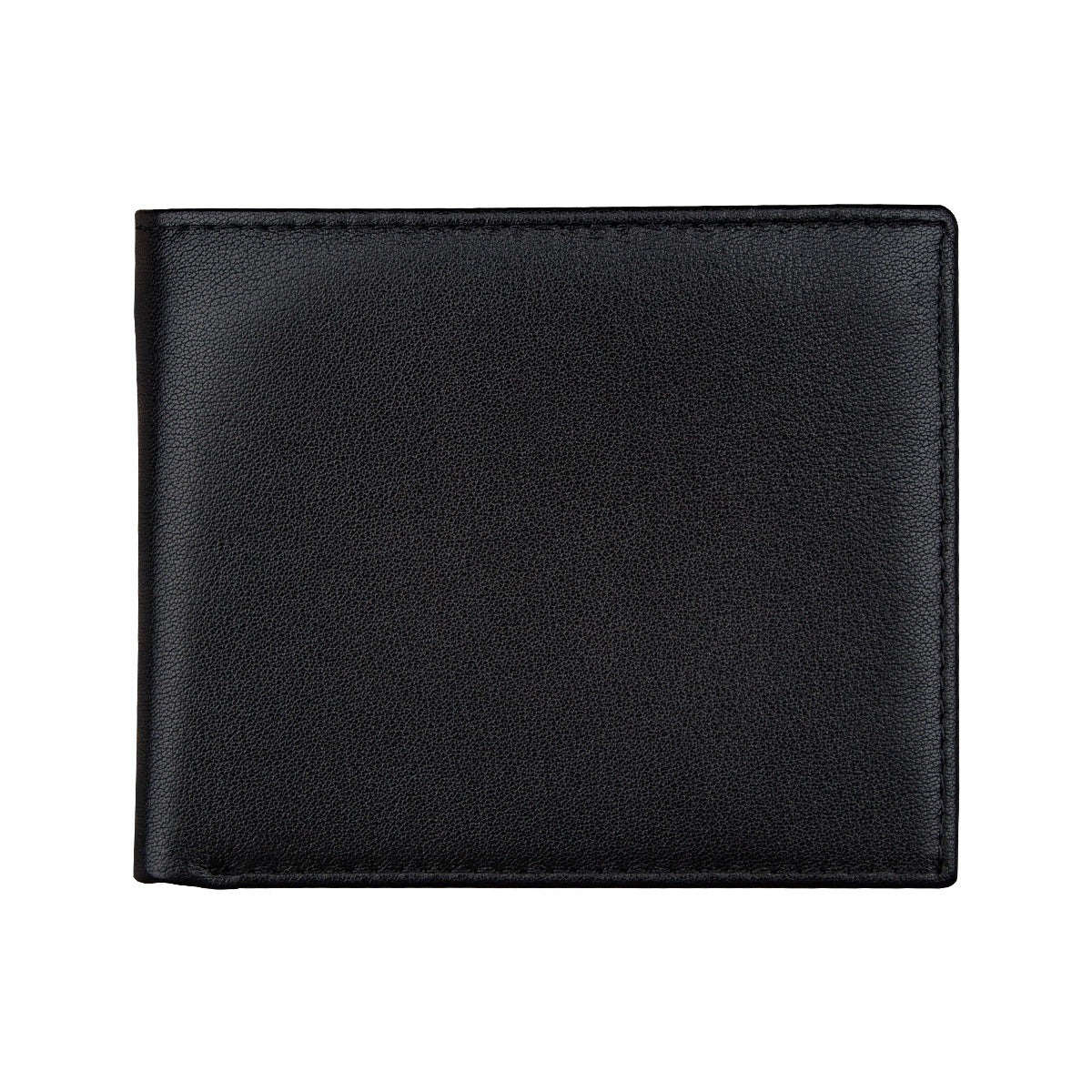 Men's wallet made of top-grain cowhide and Nappa leather, multi-card slot credit card holder, short wallet with zippered coin pocket.