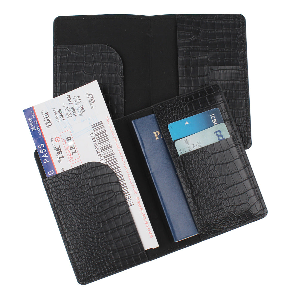 Passport Wallet-09 PU-Custom Gold Foil Logo