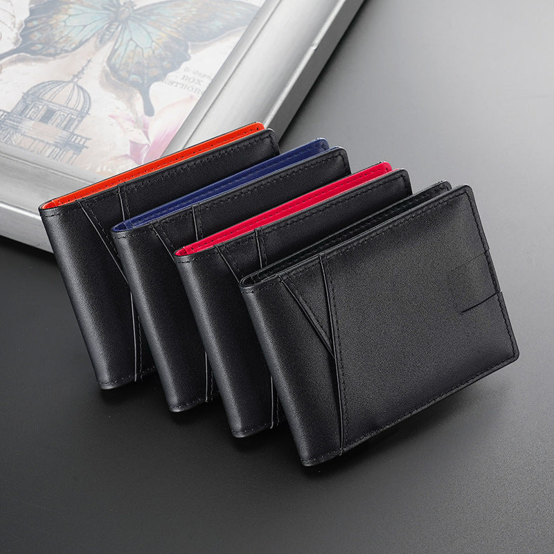 Slim Dollar Wallet-17+Genuine Leather