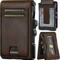 Metal card holder with RFID anti-theft function, suitable for European and American markets, made of aluminum alloy.