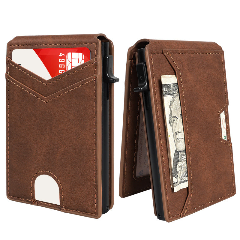 RFID card wallet, multi-functional multi-card slot wallet for men