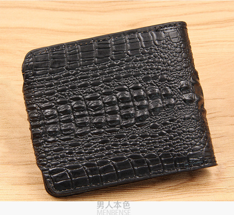 Men's Short Wallet, Stylish and Trendy Short Wallet with Card Slots and Clasp, Card Holder