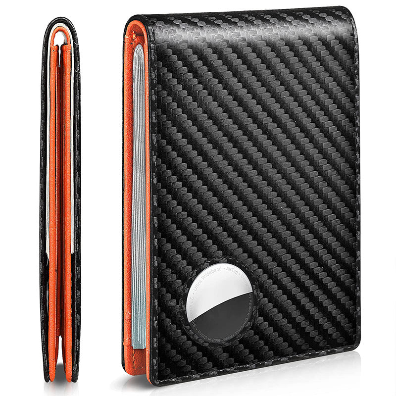 RFID ultra-thin wallet, multi-functional multi-card slot AirTag wallet, men's wallet