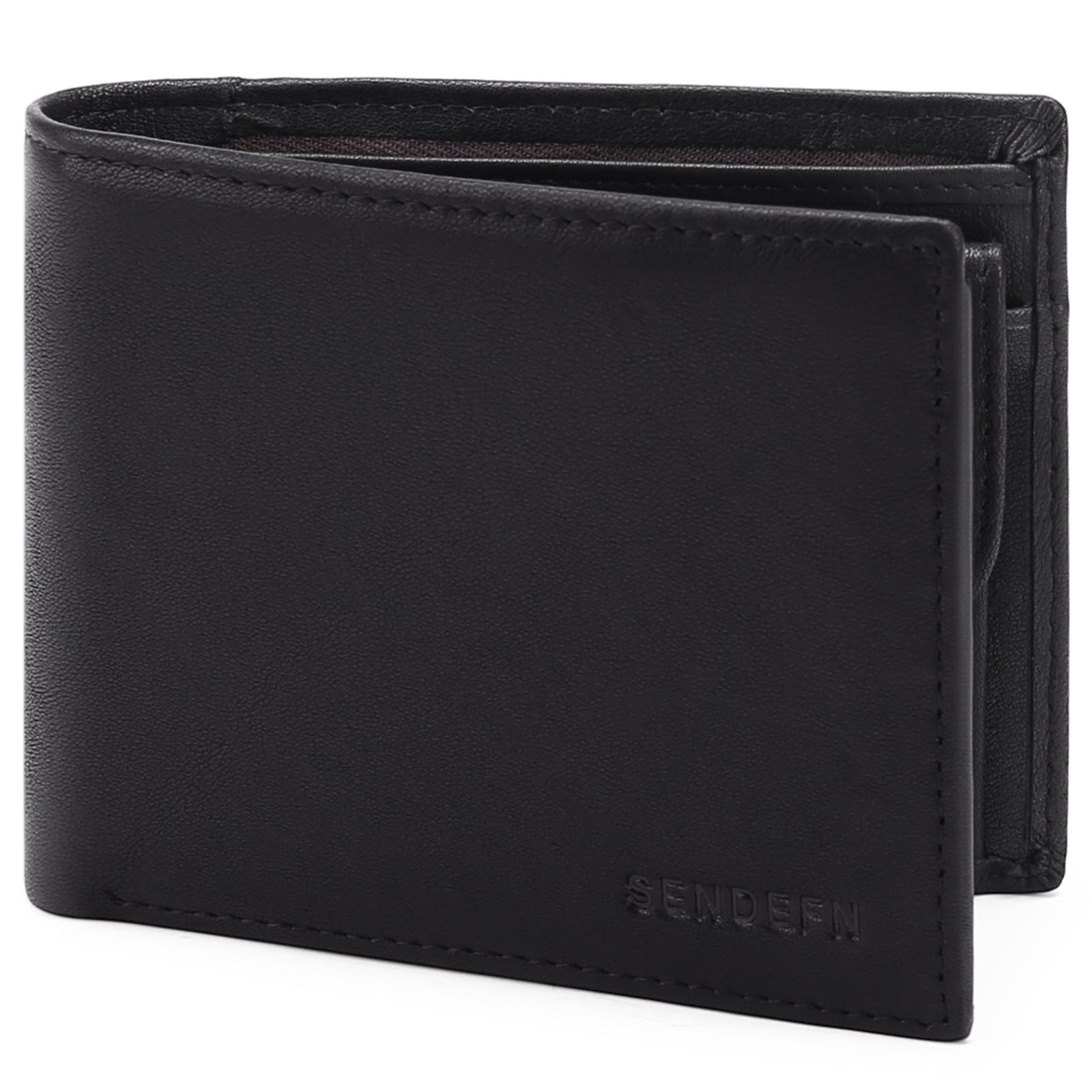 Multifunctional Men's Wallet, Top-Grain Cowhide, Two-Tone Color Wallet, RFID Anti-Theft