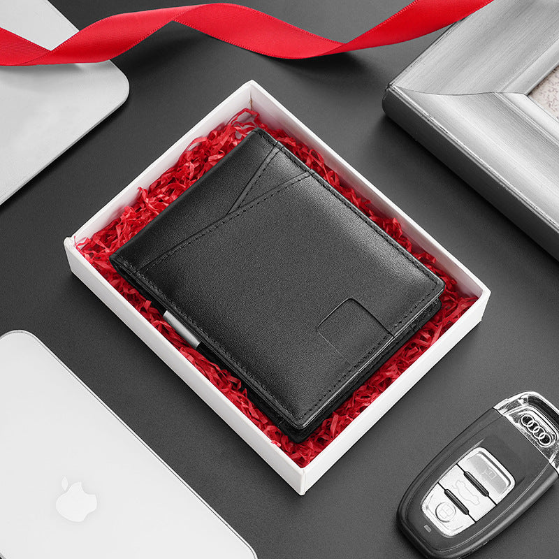 Slim Dollar Wallet-17+Genuine Leather