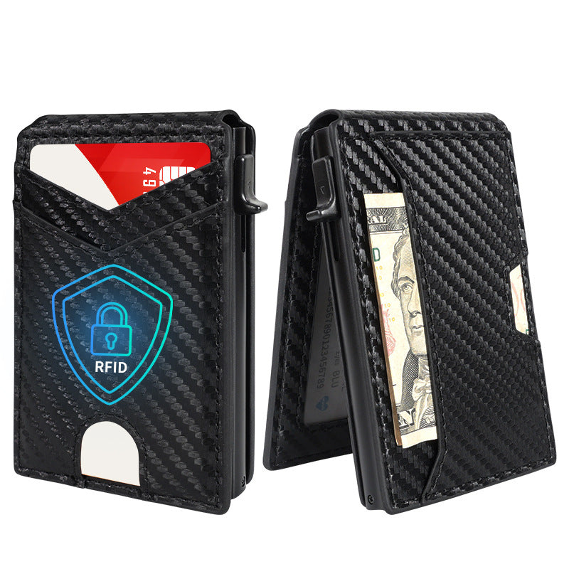 RFID card wallet, multi-functional multi-card slot wallet for men