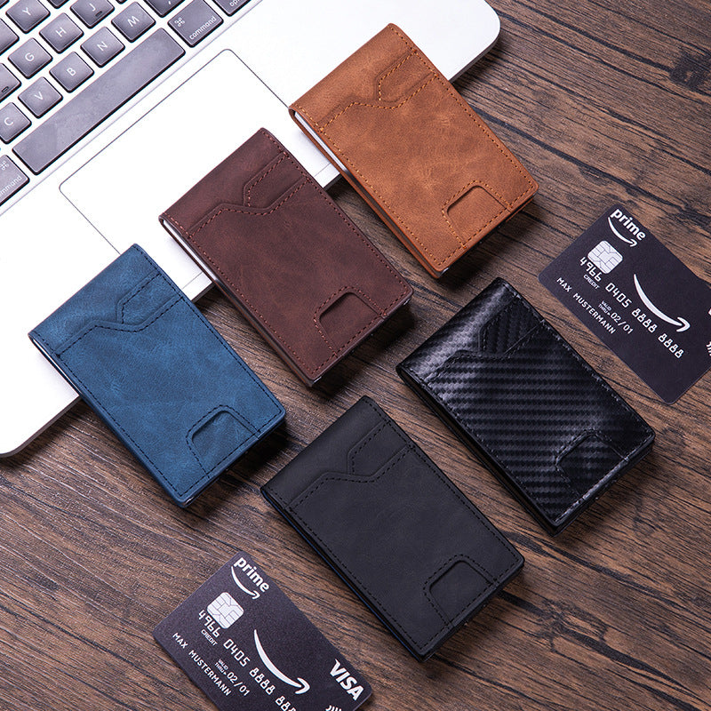 RFID Multifunctional Wallet, Metal Card Holder, Credit Card Cover, Card Case