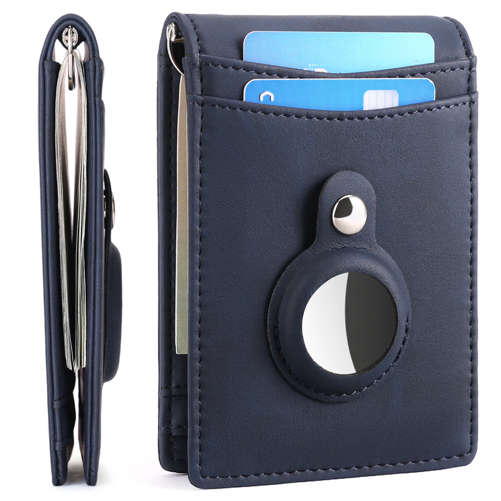 Slim Dollar Wallet-12+Genuine Leather