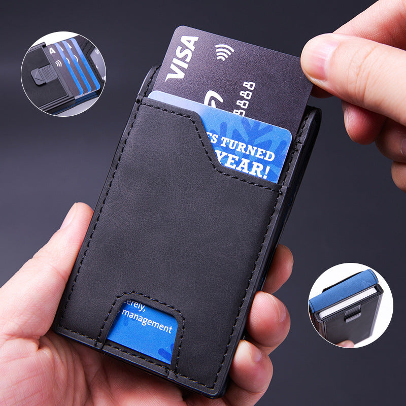 RFID Multifunctional Wallet, Metal Card Holder, Credit Card Cover, Card Case