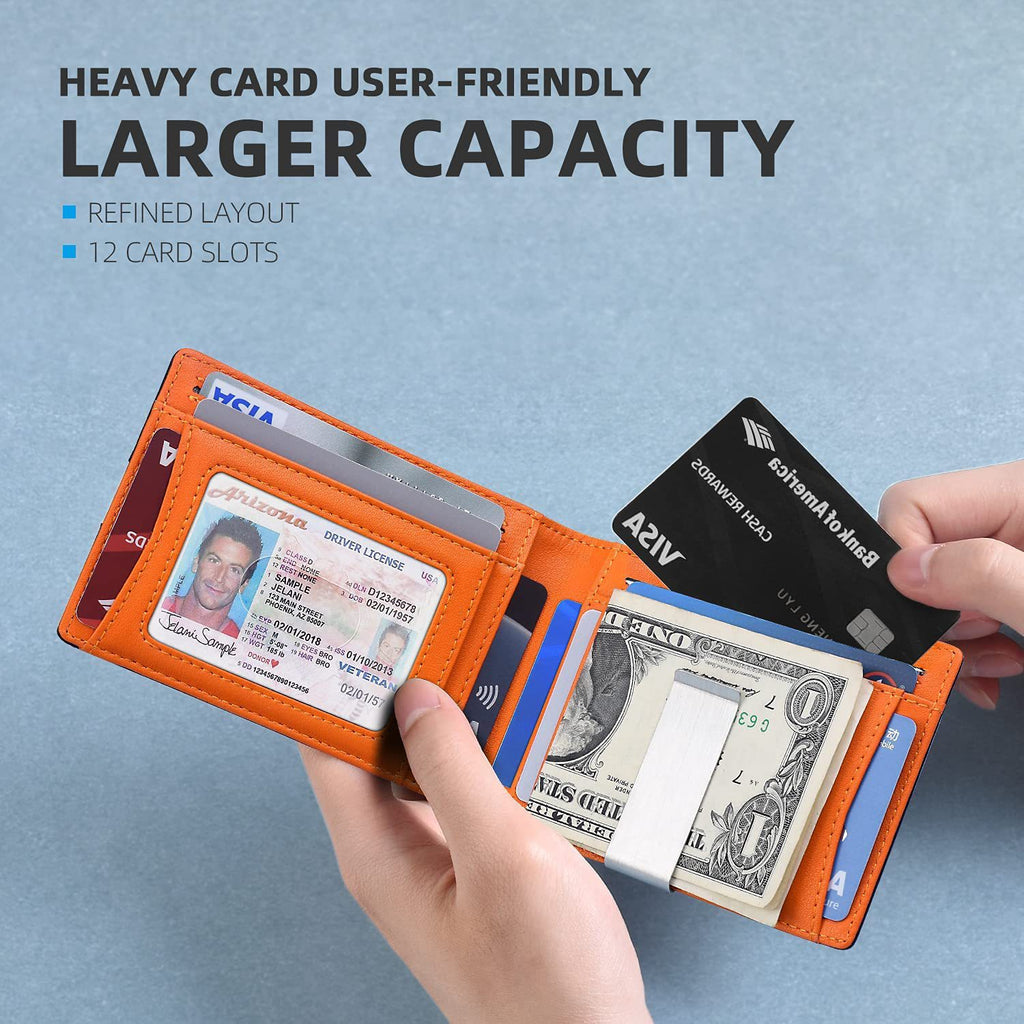 Minimalist, multifunctional, high-capacity, RFID-resistant, demagnetizing, ultra-thin, portable US dollar wallet/card holder/microfiber men's wallet/card holder