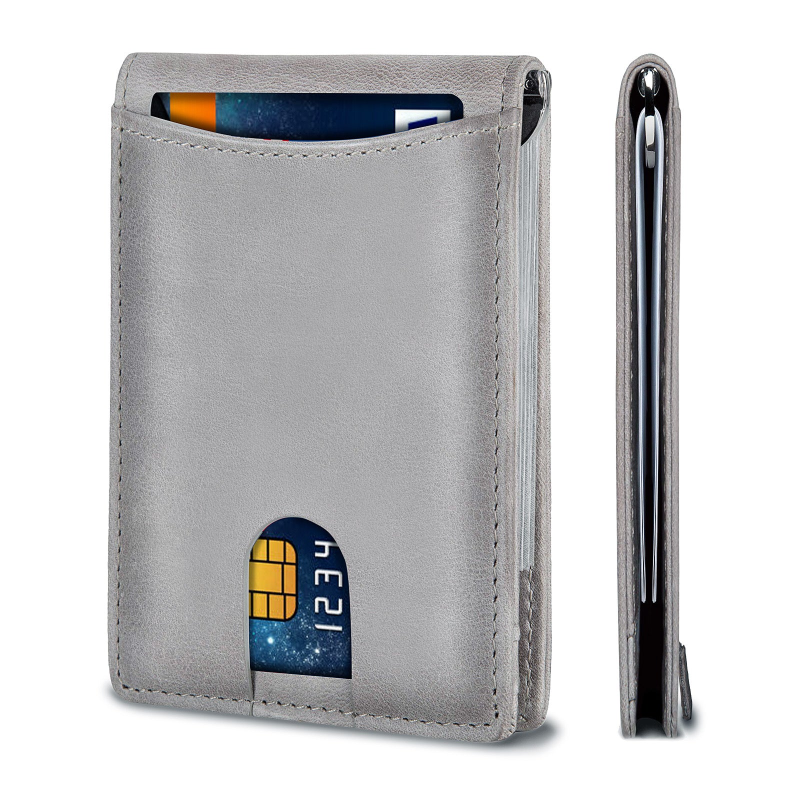 Slim Dollar Wallet+Genuine Leather-09