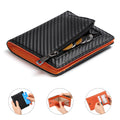 High-quality carbon fiber men's wallet, anti-theft wallet, PU leather coin purse