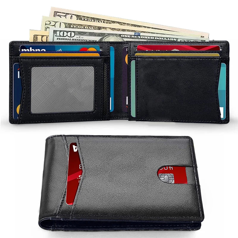 RFID ultra-thin wallet, multi-functional multi-card slot AirTag wallet, men's wallet